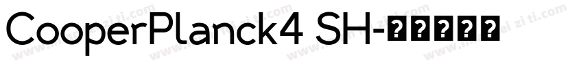 CooperPlanck4 SH字体转换